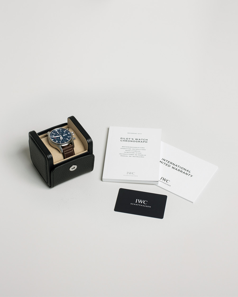 Homme | Pre-Owned & Vintage Watches | IWC Pre-Owned | Le Petit Prince Chronograph IW377714 Steel Blue