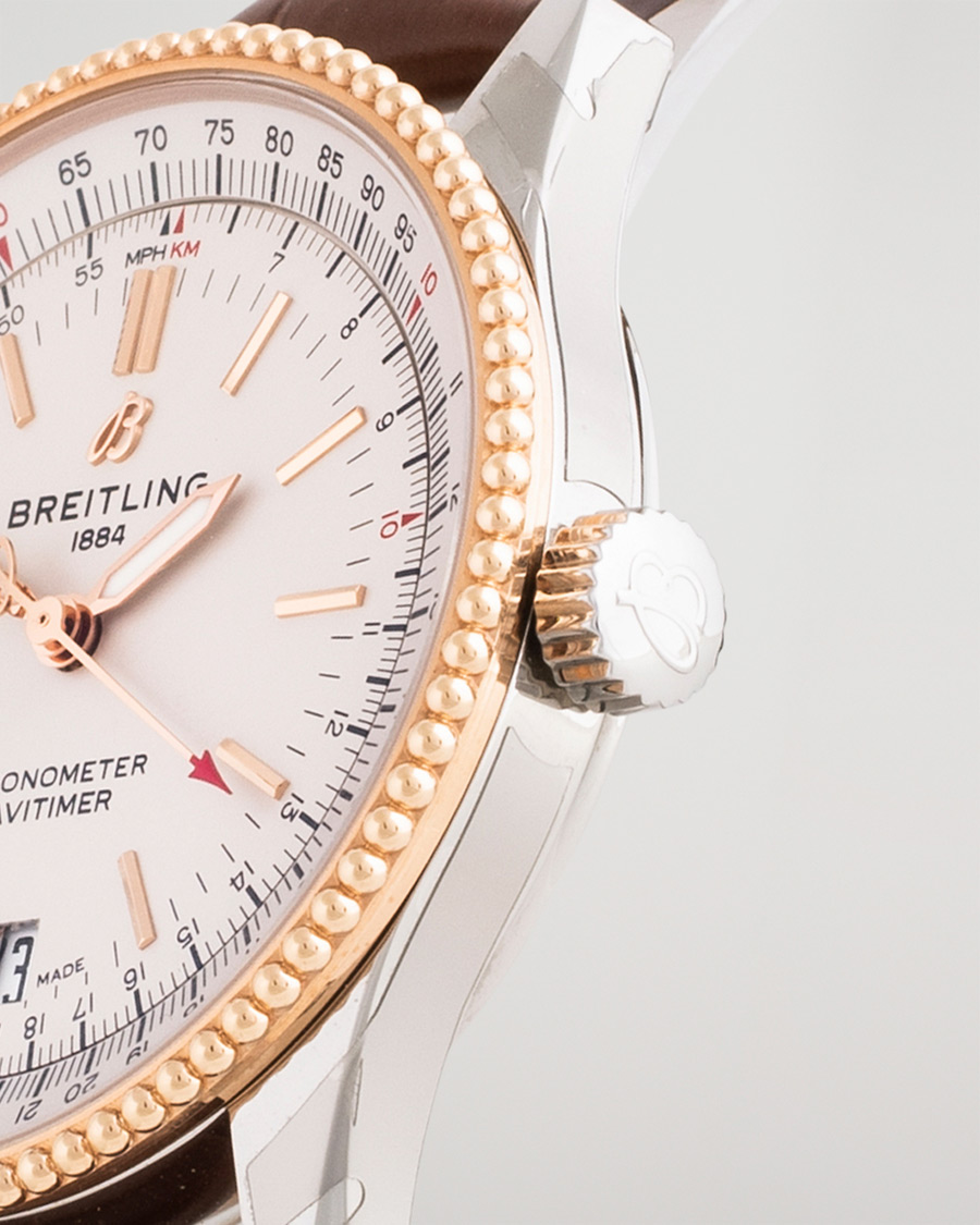 Heren | Pre-Owned & Vintage Watches | Breitling Pre-Owned | Navitimer38 U17325211G1P1 Steel White