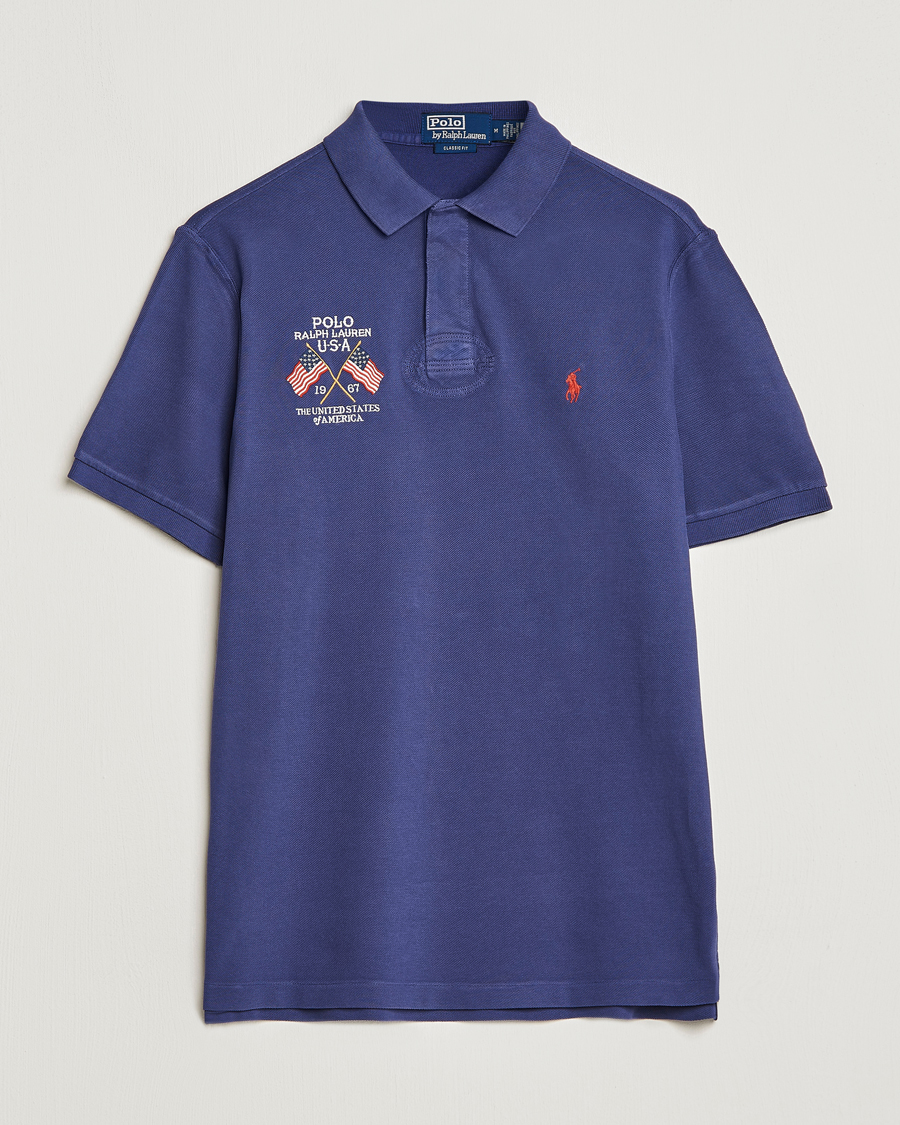 Heren | Polo's | Polo Ralph Lauren | Classic Fit Flag Polo Boathouse Navy