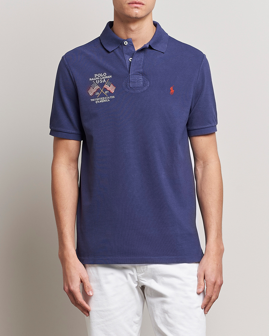 Heren | Polo's | Polo Ralph Lauren | Classic Fit Flag Polo Boathouse Navy