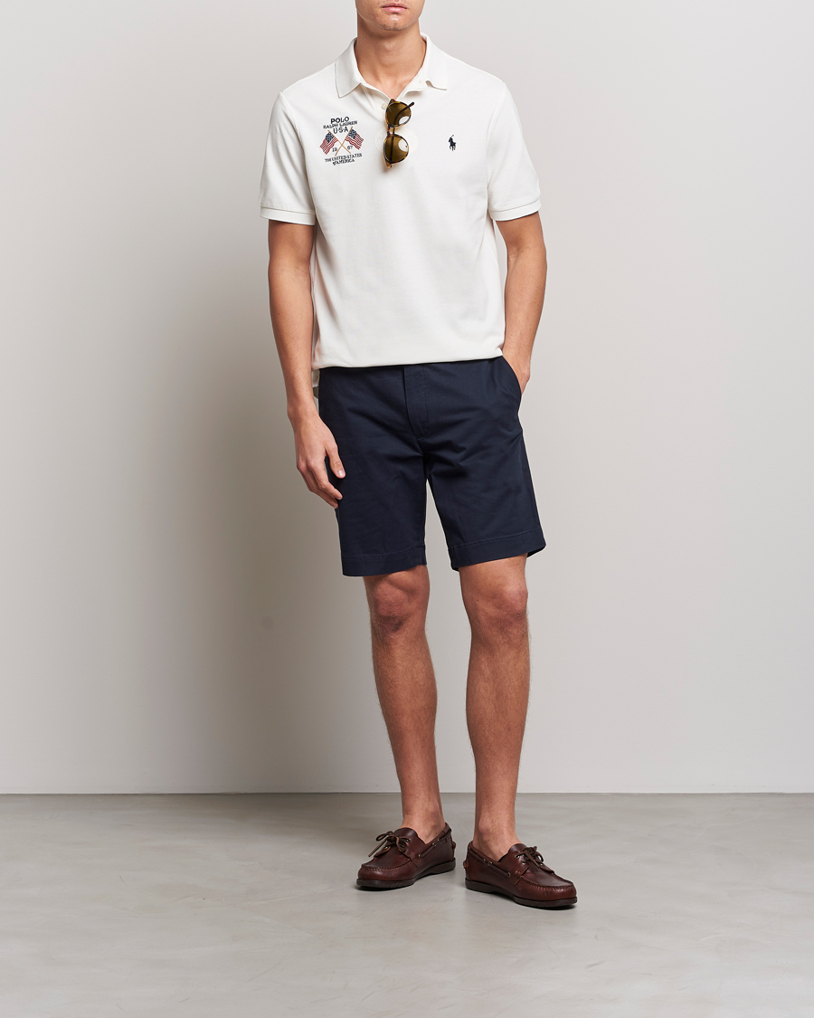 Heren | Polo's | Polo Ralph Lauren | Classic Fit Flag Polo Nevis White