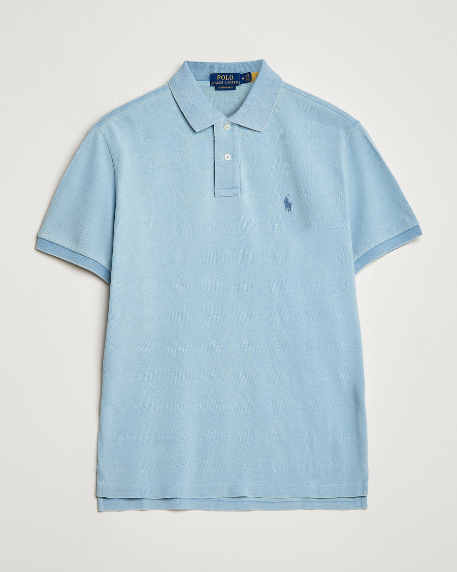 Homme | Polos | Polo Ralph Lauren | Custom Slim Fit Polo Light Indigo