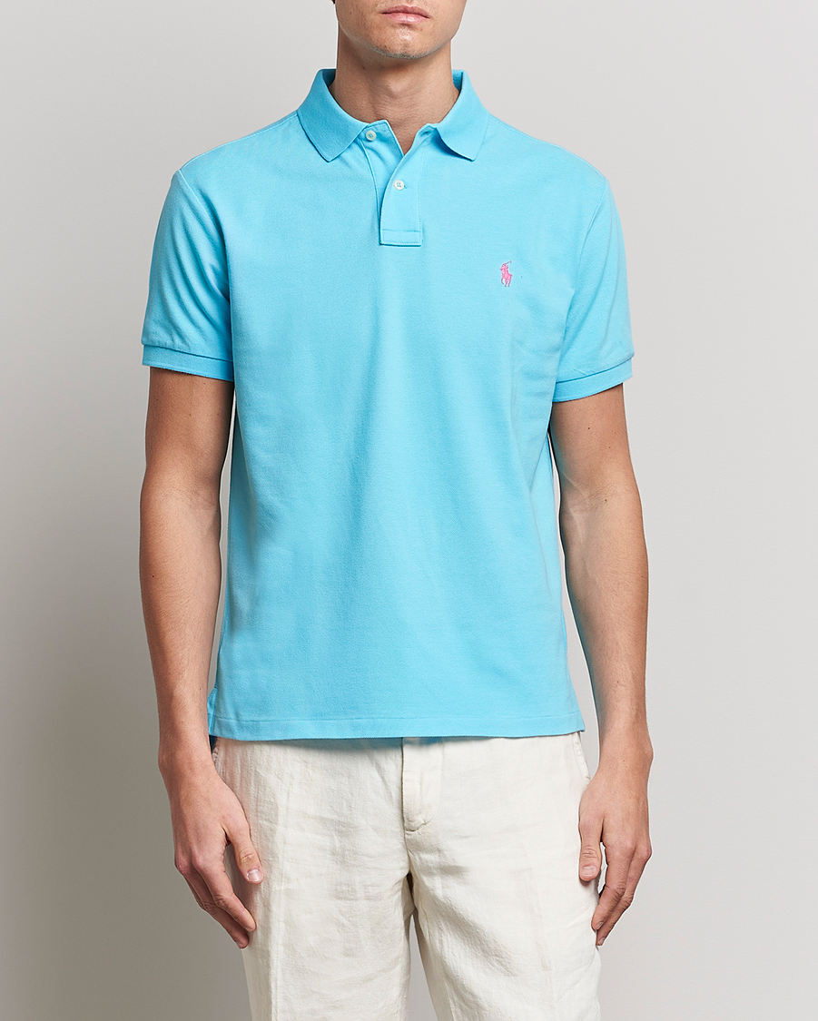 Homme | Polos | Polo Ralph Lauren | Custom Slim Fit Polo Turquoise Nova