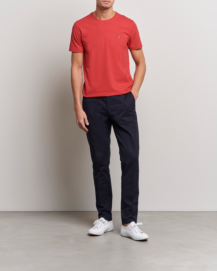 Heren | T-shirts | Polo Ralph Lauren | Crew Neck T-Shirt Evening Post Red