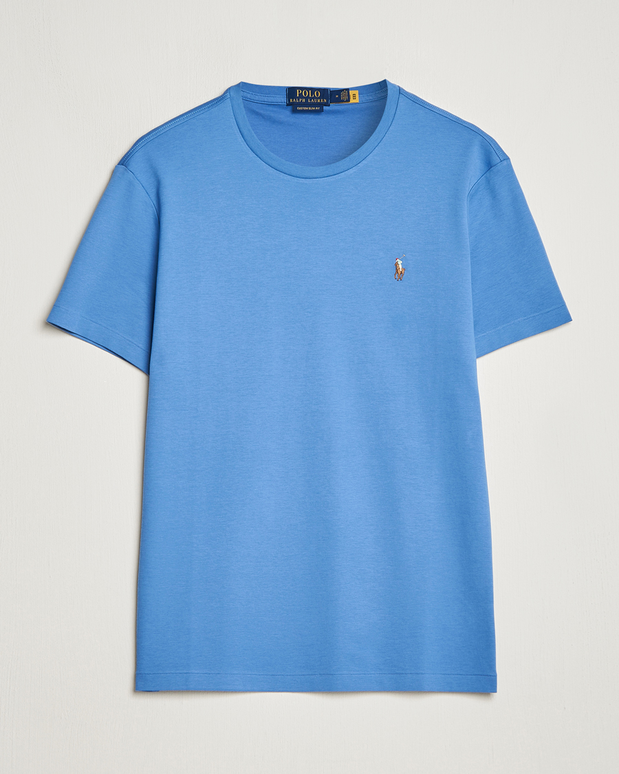 Heren | T-shirts | Polo Ralph Lauren | Luxury Pima Cotton Crew Neck T-Shirt French Blue