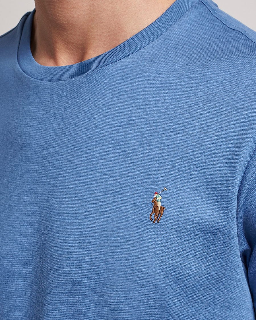 Heren | T-shirts | Polo Ralph Lauren | Luxury Pima Cotton Crew Neck T-Shirt French Blue