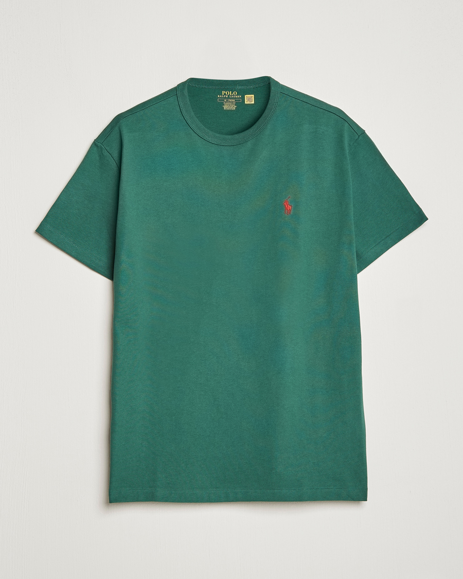 Heren | T-shirts | Polo Ralph Lauren | Heavyweight Crew Neck T-Shirt Washed Forest