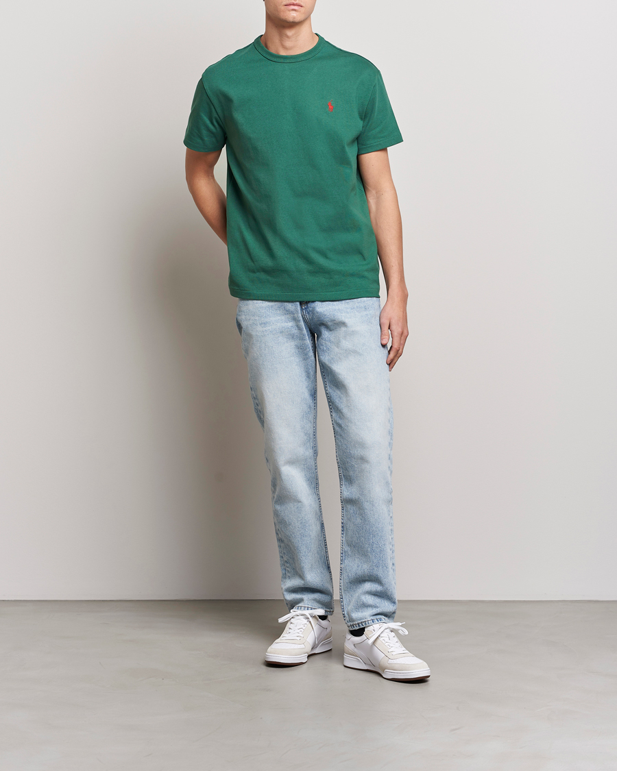 Heren | T-shirts | Polo Ralph Lauren | Heavyweight Crew Neck T-Shirt Washed Forest