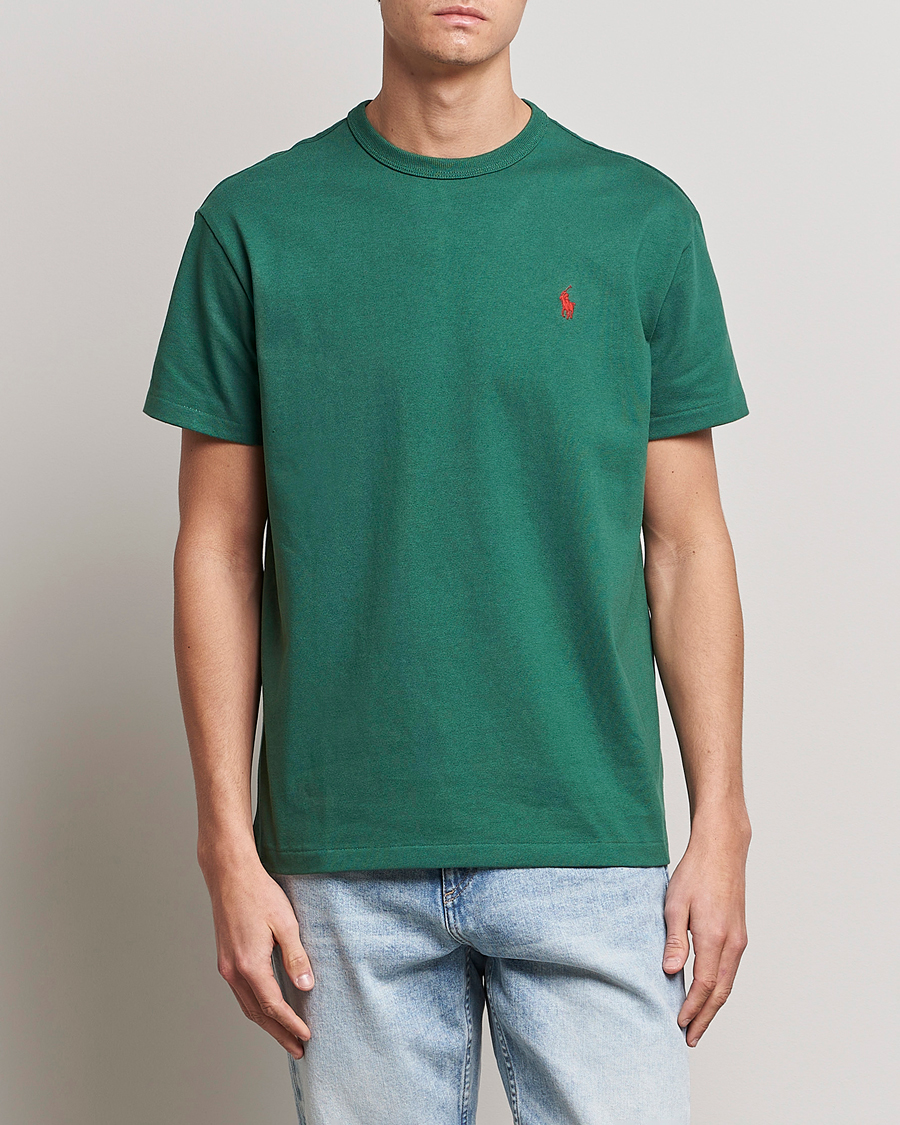 Heren | T-shirts | Polo Ralph Lauren | Heavyweight Crew Neck T-Shirt Washed Forest