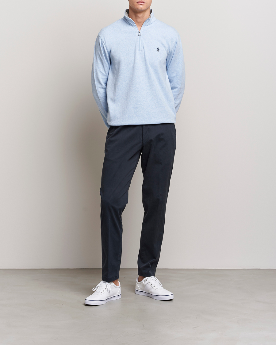 Heren | Truien | Polo Ralph Lauren | Tech Double Knit Half Zip Office Blue Heather