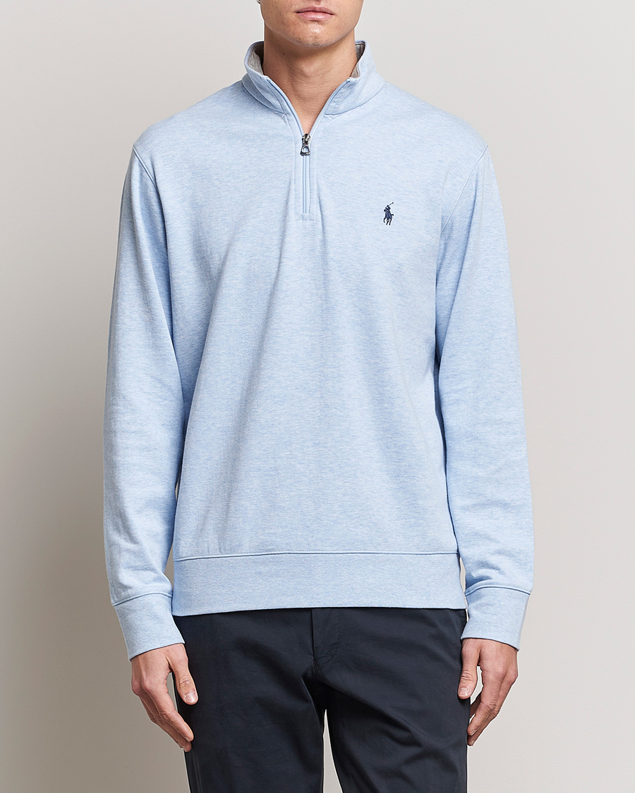 Heren | Truien | Polo Ralph Lauren | Tech Double Knit Half Zip Office Blue Heather