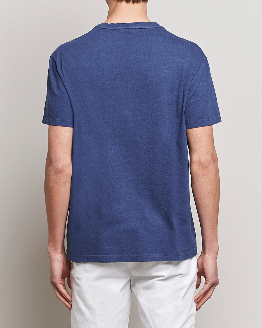 Homme | T-shirts | Polo Ralph Lauren | Cotton/Linen Crew Neck T-Shirt Boathouse Navy