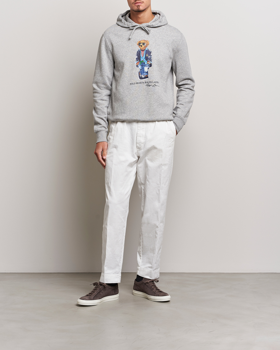 Homme | Pulls Et Tricots | Polo Ralph Lauren | Printed Regatta Bear Hoodie Andover Heather