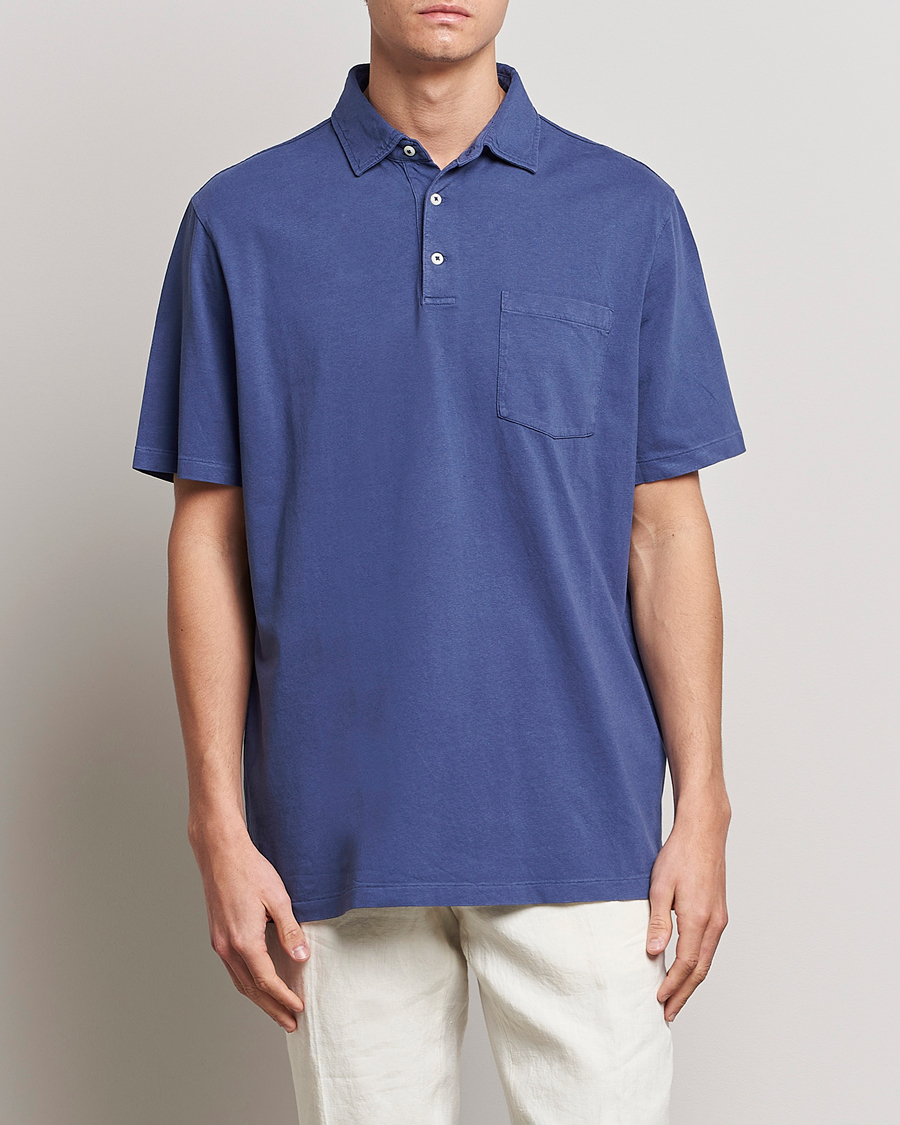 Heren | Polo's | Polo Ralph Lauren | Cotton/Linen Polo Boathouse Navy