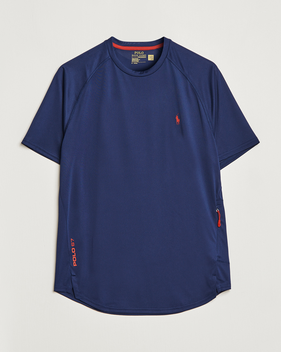 Heren | T-shirts | Polo Ralph Lauren | Performance Jersey Crew Neck T-Shirt Newport Navy