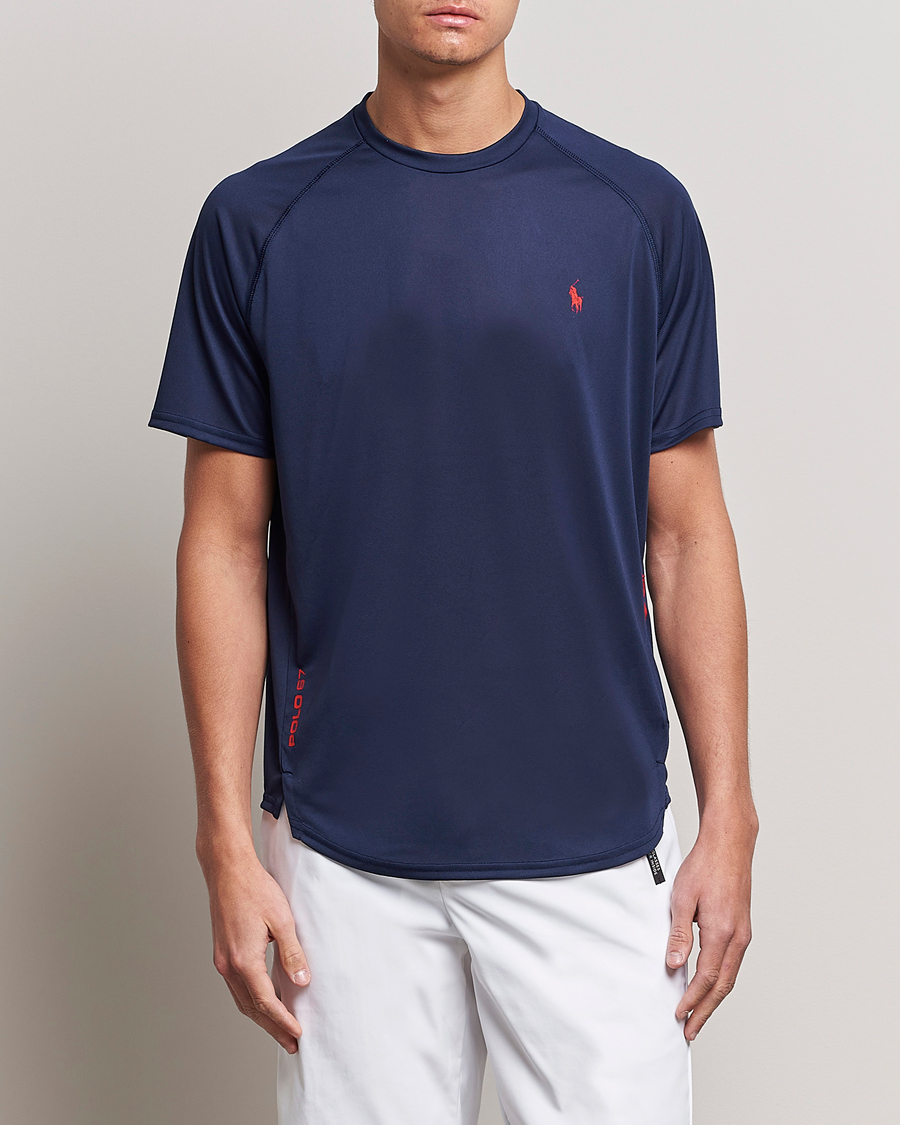 Heren | T-shirts | Polo Ralph Lauren | Performance Jersey Crew Neck T-Shirt Newport Navy