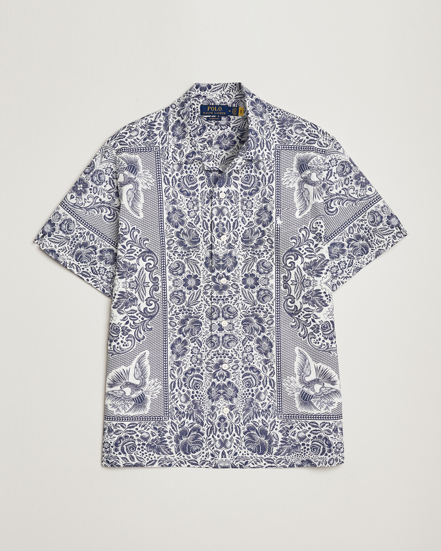 Heren | Overhemden | Polo Ralph Lauren | Printed Paisley Short Sleeve Shirt Blue