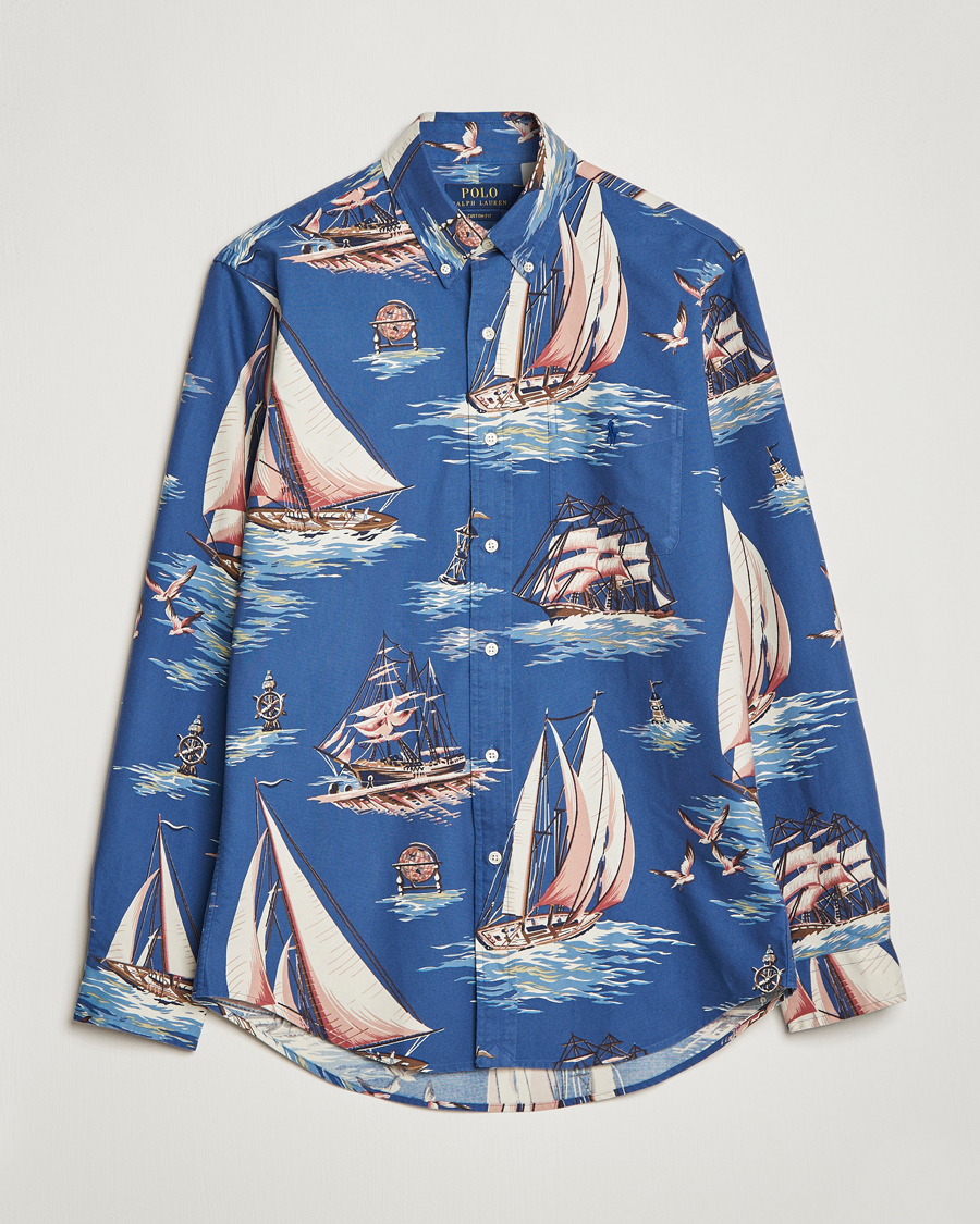 Homme | Chemises | Polo Ralph Lauren | Printed Regatta Oxford Shirt Blue