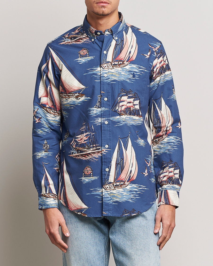 Homme | Chemises | Polo Ralph Lauren | Printed Regatta Oxford Shirt Blue