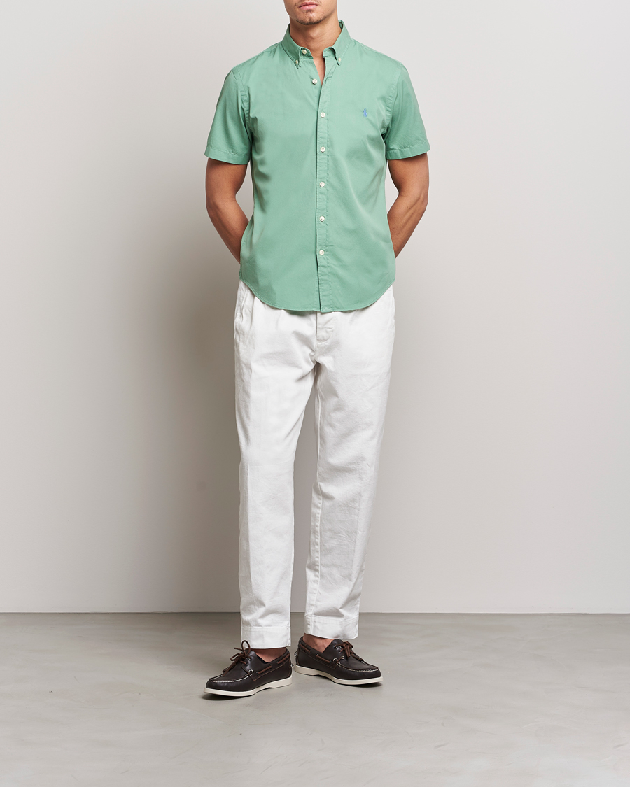Heren | Overhemden | Polo Ralph Lauren | Twill Short Sleeve Shirt Faded Mint