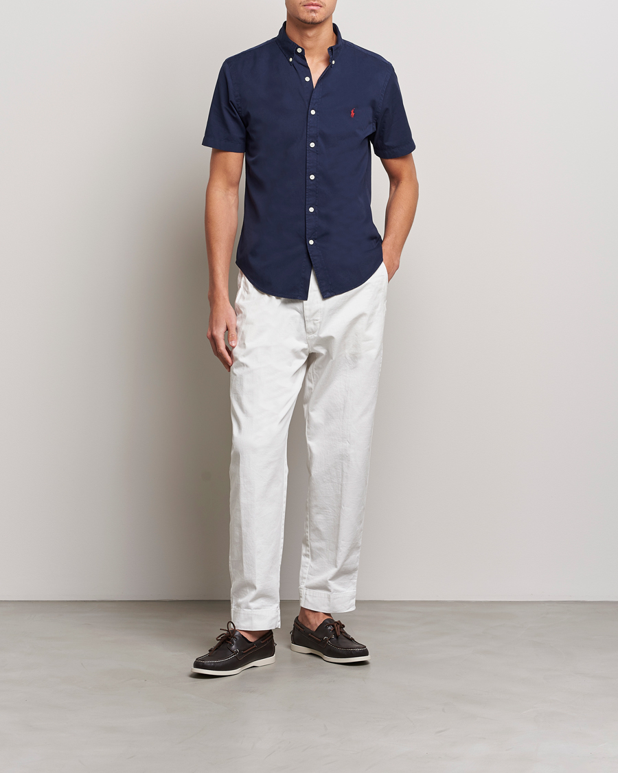 Heren | Overhemden | Polo Ralph Lauren | Twill Short Sleeve Shirt Newport Navy