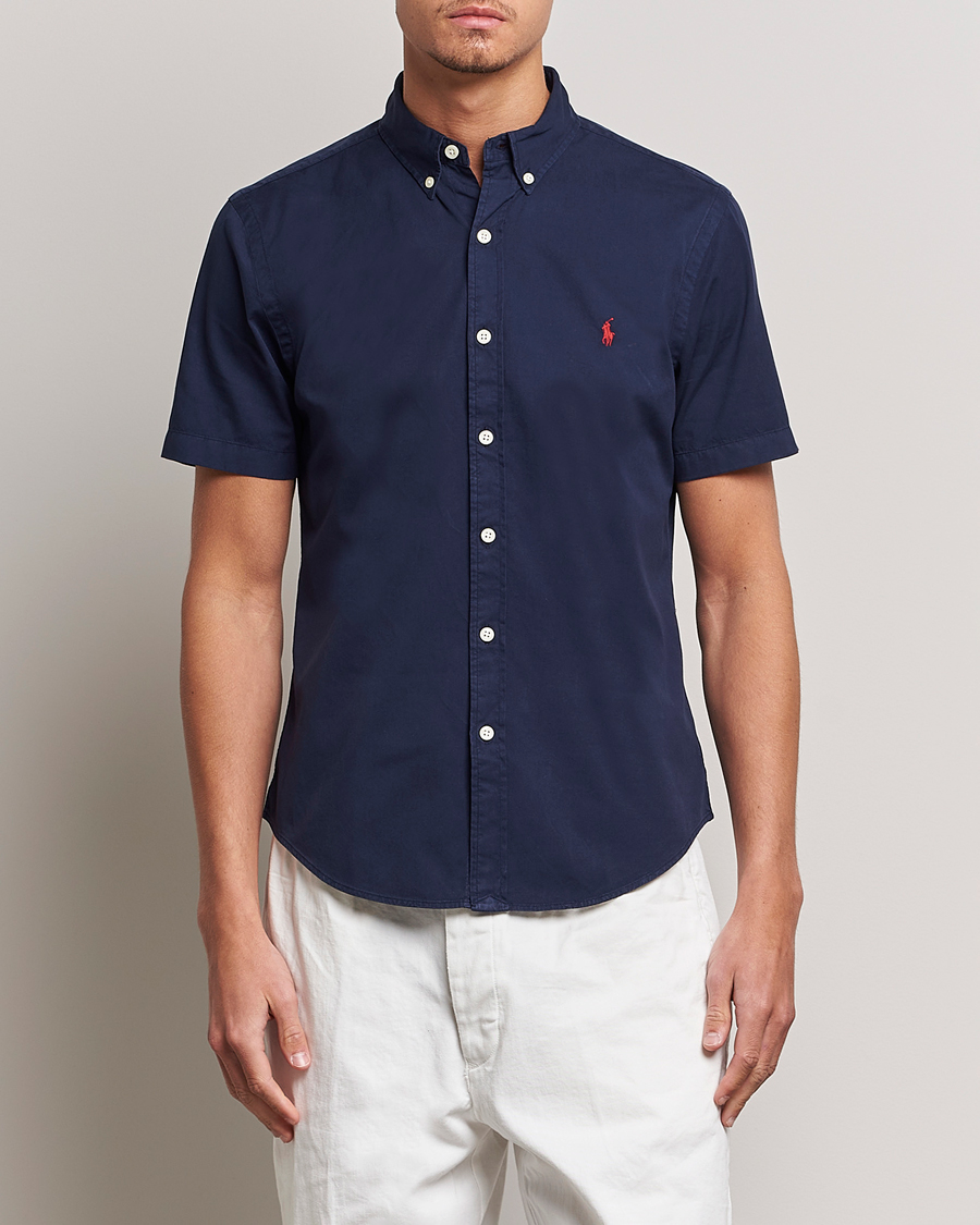 Heren | Overhemden | Polo Ralph Lauren | Twill Short Sleeve Shirt Newport Navy