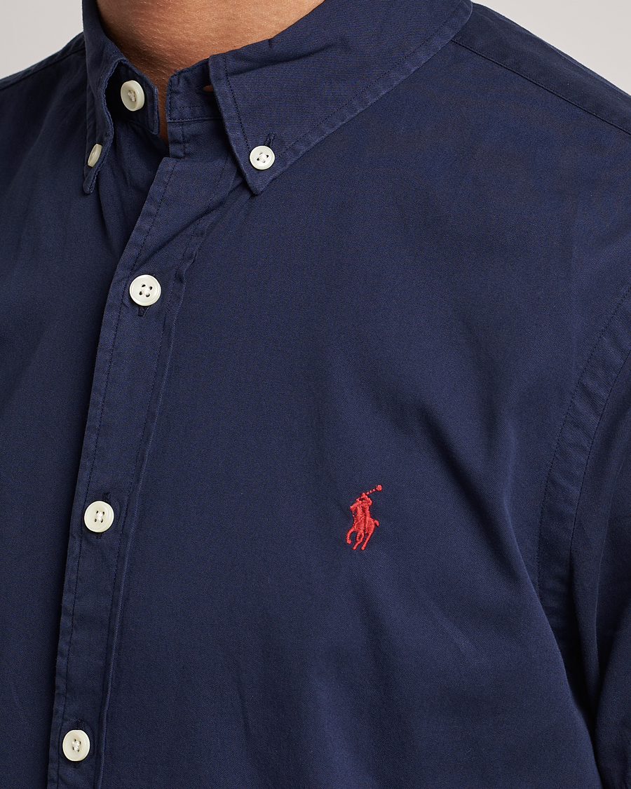 Heren | Overhemden | Polo Ralph Lauren | Twill Short Sleeve Shirt Newport Navy