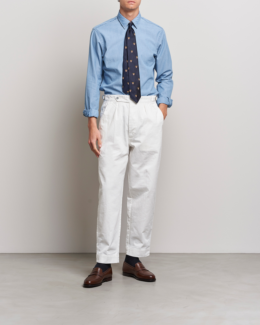 Heren | Overhemden | Polo Ralph Lauren | Custom Fit Denim Dress Shirt French Blue