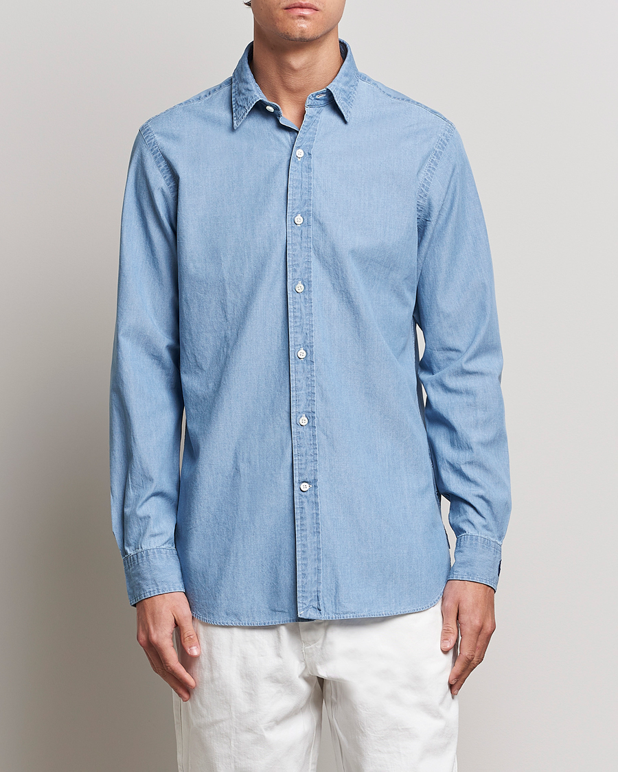 Heren | Overhemden | Polo Ralph Lauren | Custom Fit Denim Dress Shirt French Blue