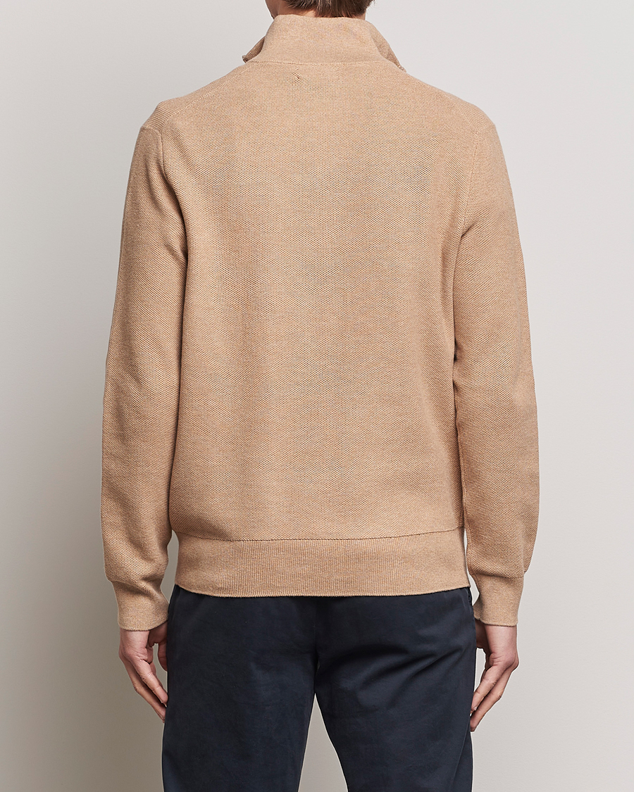 Homme | Pulls Et Tricots | Polo Ralph Lauren | Textured Half-Zip Camel Melange