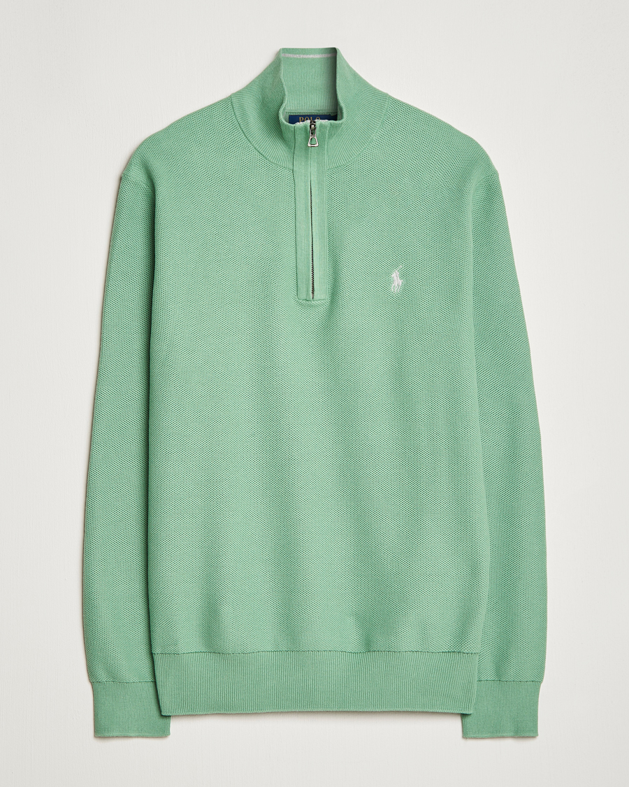 Heren | Truien | Polo Ralph Lauren | Textured Half-Zip Pistachio Green