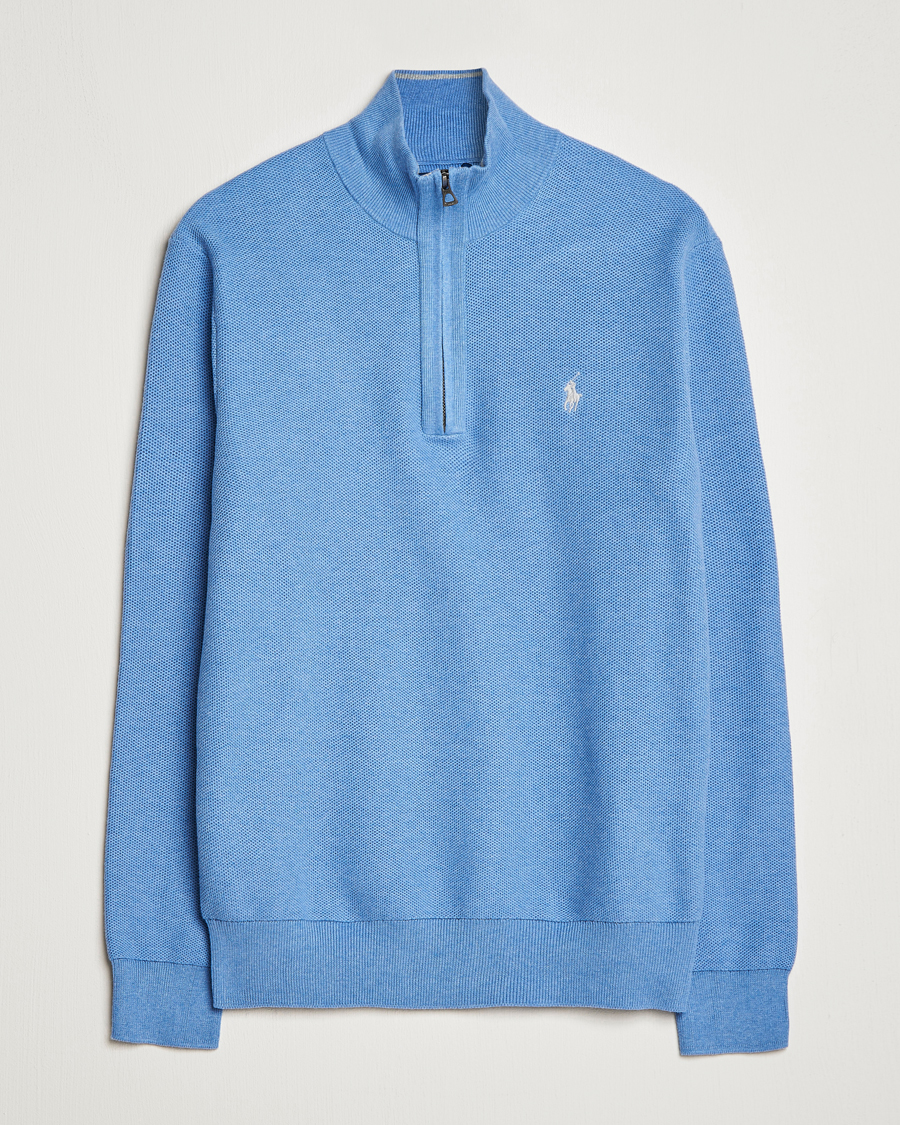 Heren | Truien | Polo Ralph Lauren | Textured Half-Zip Summer Blue