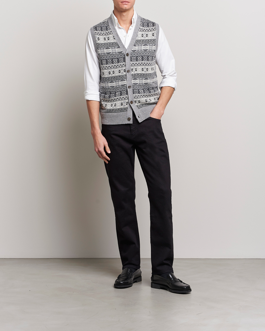 Homme | Pulls Et Tricots | Polo Ralph Lauren | Knitted Fairisle Vest Grey