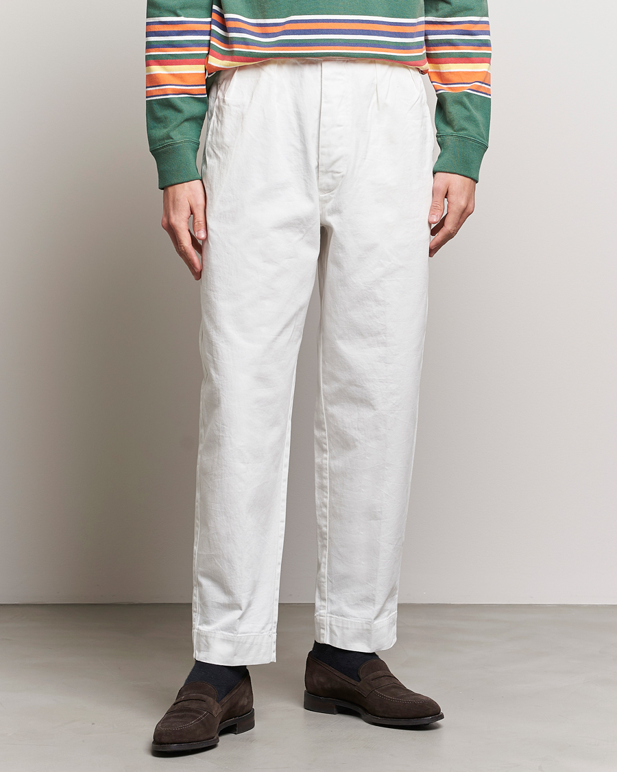 Homme | Pantalons | Polo Ralph Lauren | Rustic Twill Officer Trousers Deckwash White