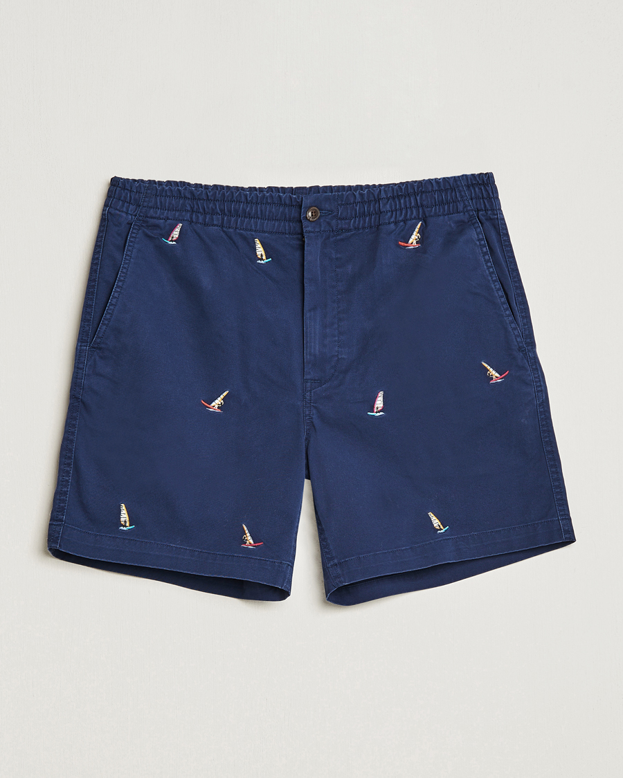 Homme | Shorts | Polo Ralph Lauren | Prepster Printed Twill Drawstring Shorts Navy