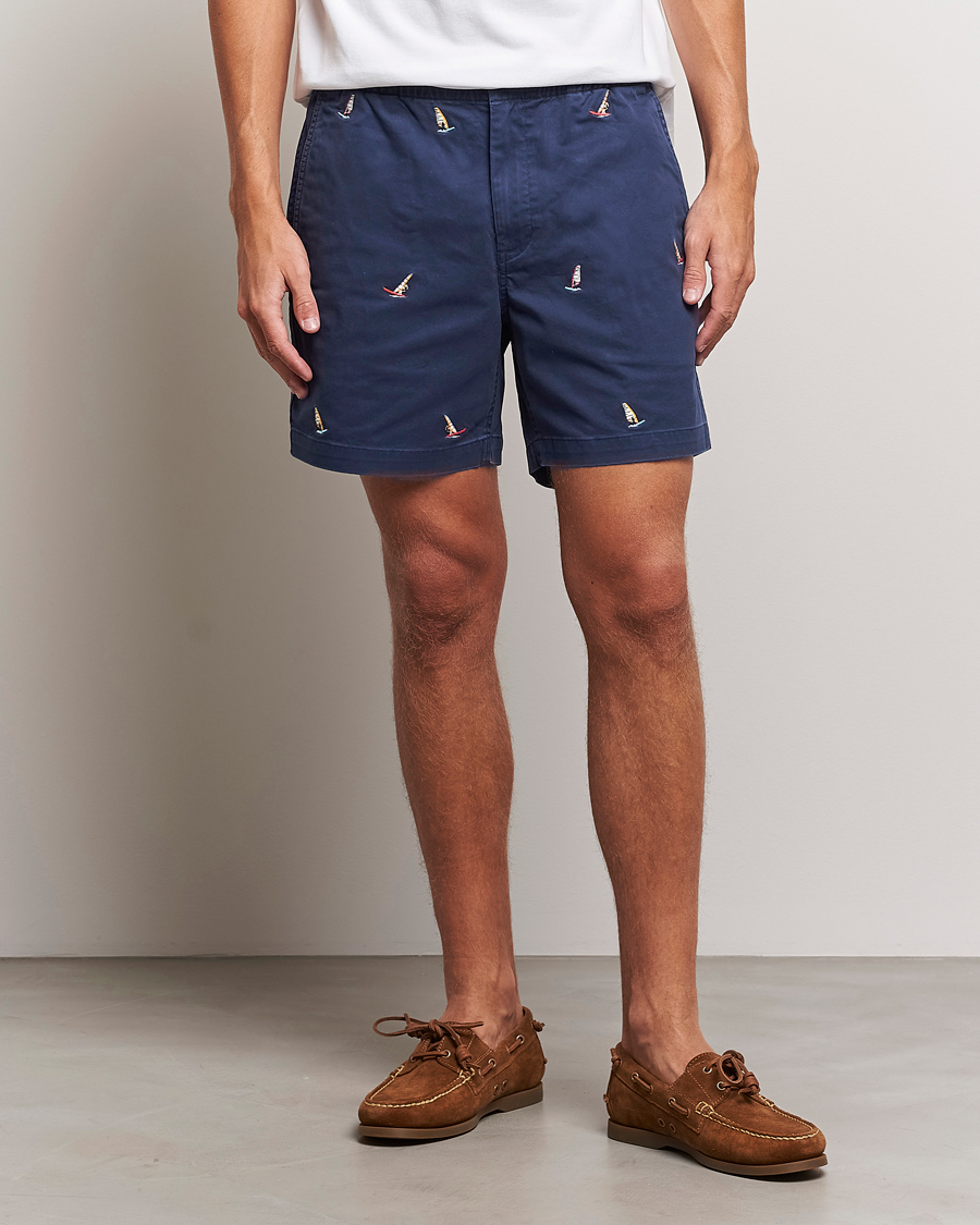 Homme | Shorts | Polo Ralph Lauren | Prepster Printed Twill Drawstring Shorts Navy