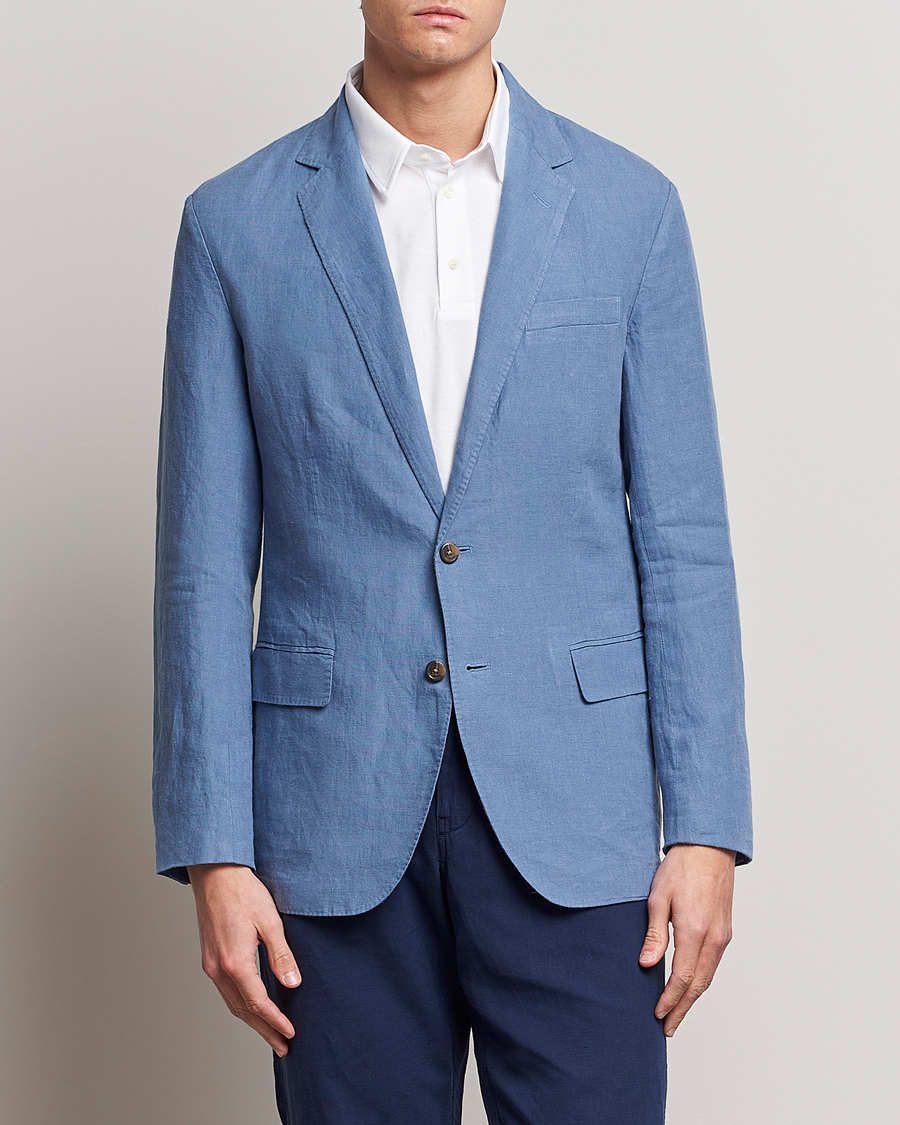 Heren | Blazers | Polo Ralph Lauren | Linen Sportcoat Carson Blue