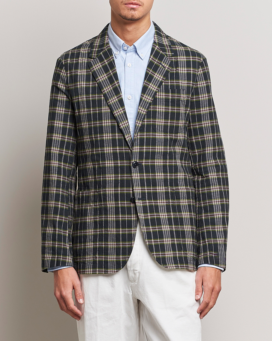 Heren | Blazers | Polo Ralph Lauren | Cotton Madras Checked Blazer Navy/Olive/Burgundy