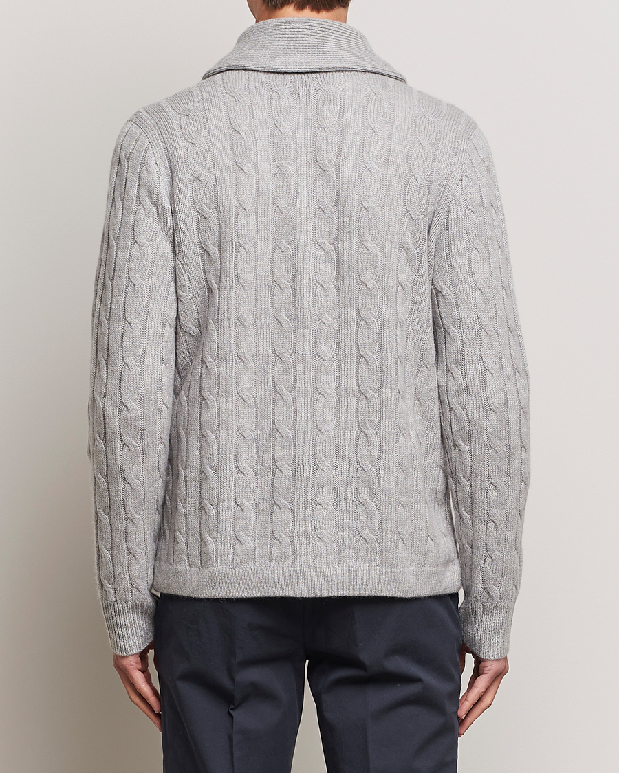Heren | Truien | Polo Ralph Lauren | Cashmere Cable Shawl Collar Cardigan Grey Heather