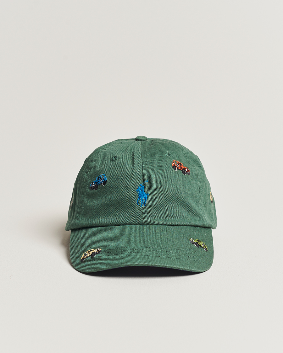 Homme | Polo Ralph Lauren Twill Printed Jeeps Sports Cap Washed Forest | Polo Ralph Lauren | Twill Printed Jeeps Sports Cap Washed Forest