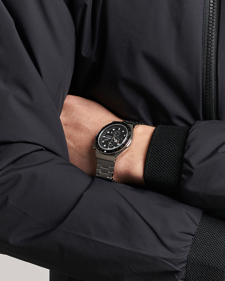 Homme | Timex Time Zone Chronograph 40mm Black Dial | Timex | Time Zone Chronograph 40mm Black Dial