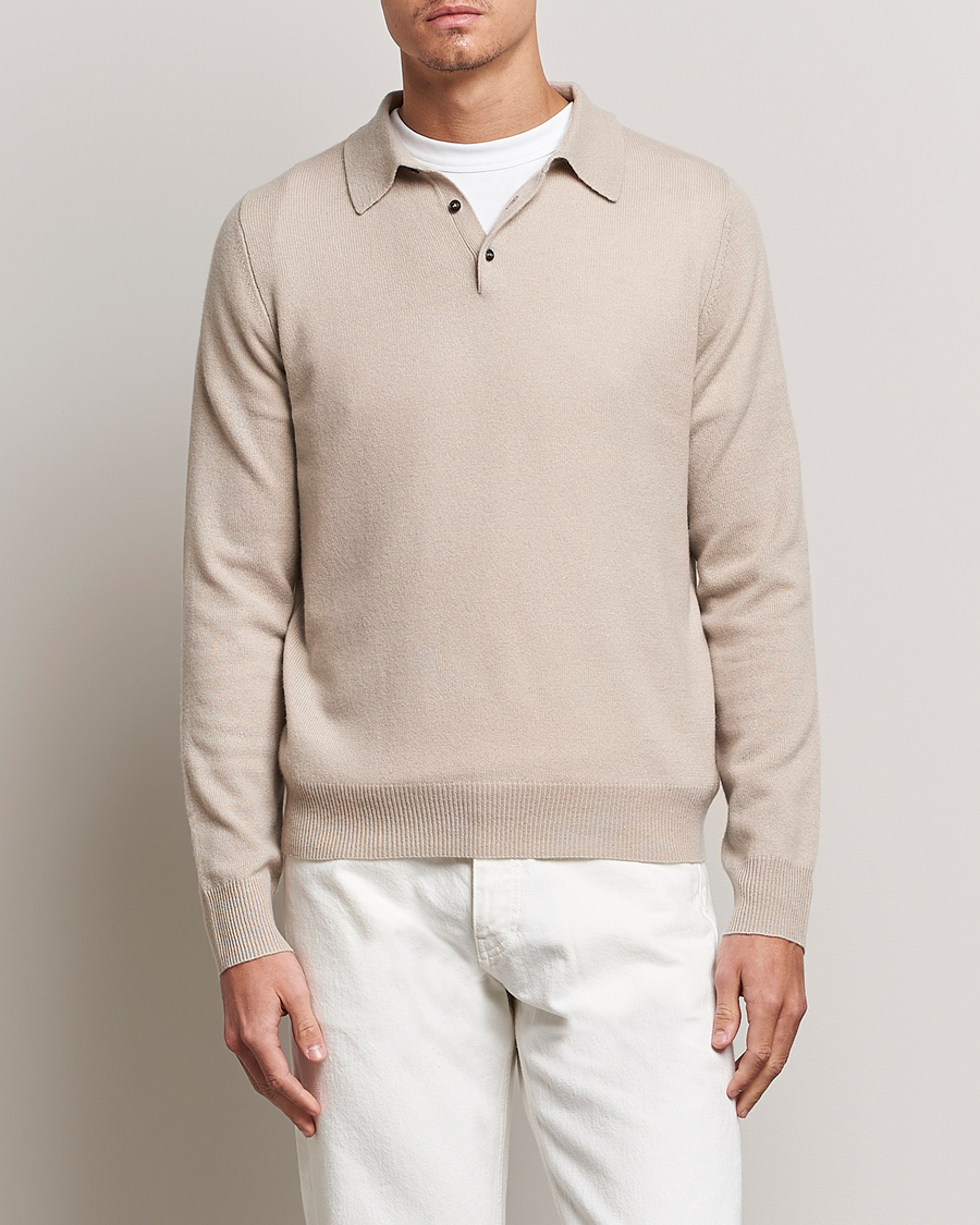 Homme | Pulls Et Tricots | People's Republic of Cashmere | Cashmere Long Sleeve Polo Trench