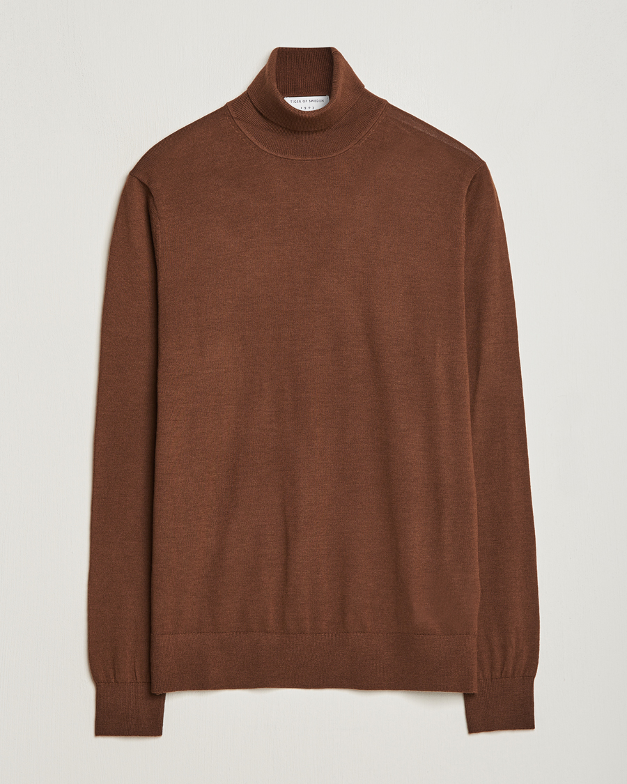 Homme | Pulls Et Tricots | Tiger of Sweden | Nevile Extra Fine Merino Polo Golden Copper