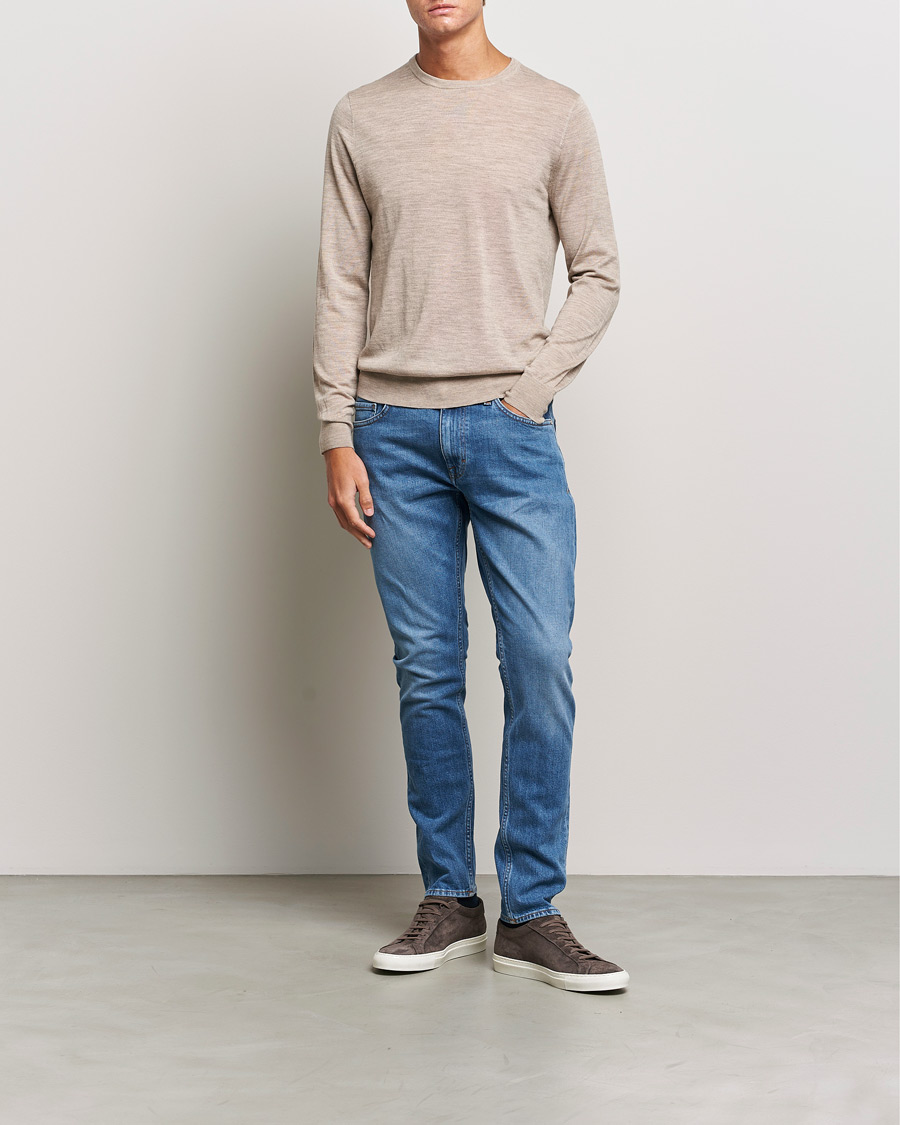 Homme | Pulls Et Tricots | Tiger of Sweden | Nichols Crew Neck Pullover Beige Melange