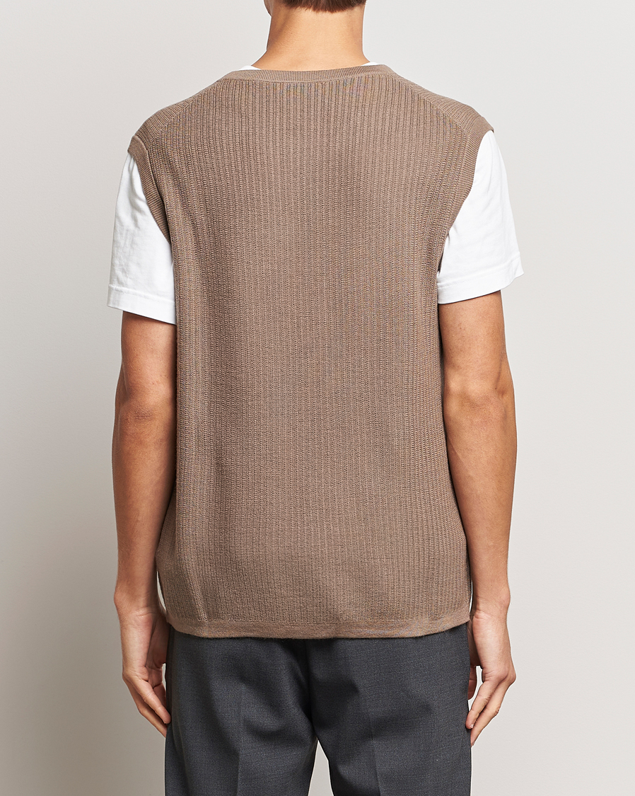Heren | Truien | Tiger of Sweden | Vessler Merino Vest Olive Grey