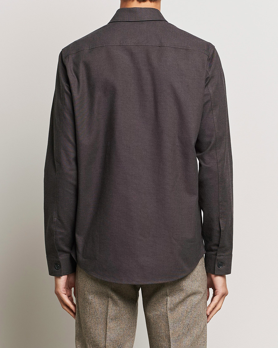 Homme | Chemises | Tiger of Sweden | Arnou Cotton Pocket Shirt Brown