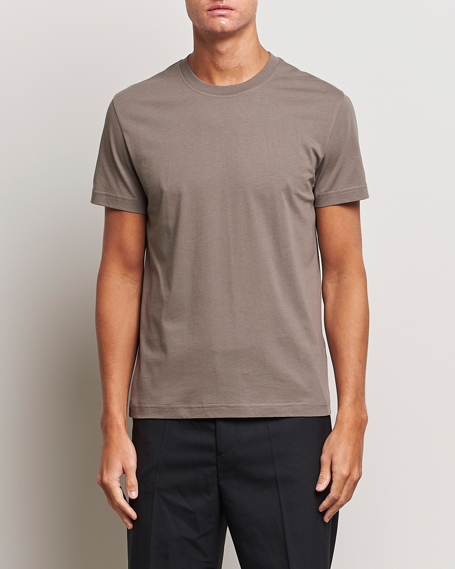 Homme | T-shirts | Tiger of Sweden | Dillan Crew Neck T-Shirt Dark Stone