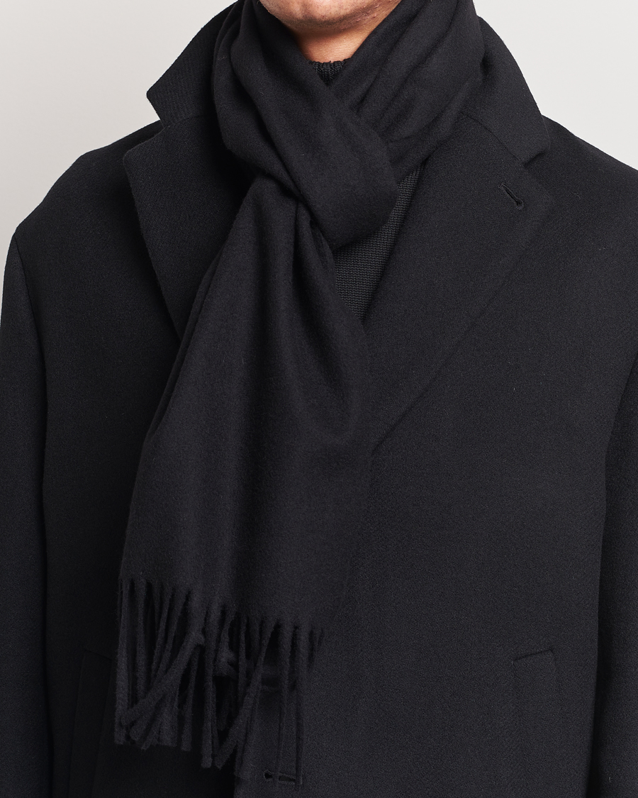 Homme | Tiger of Sweden Sylan Wool Scarf Black | Tiger of Sweden | Sylan Wool Scarf Black