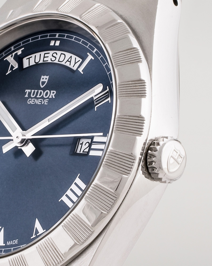 Heren | Pre-Owned & Vintage Watches | Tudor Pre-Owned | Royal Date Day 28600-91060 Steel Blue