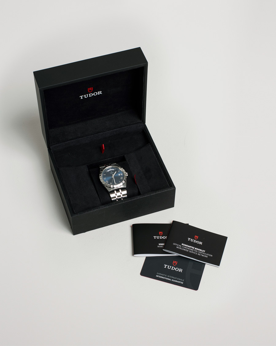 Heren | Pre-Owned & Vintage Watches | Tudor Pre-Owned | Royal Date Day 28600-91060 Steel Blue